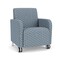 Lesro Siena Lounge Reception Guest Chair w/ Front Casters, 27 in W 29.5 in L 32.5 in H SN1101 - alternate 1